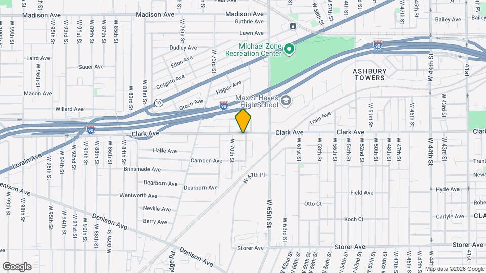 6805 Clark Ave Map and Location Details