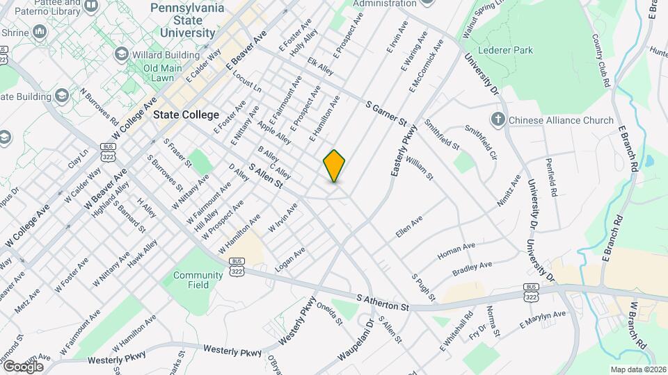 830 S Pugh St Map and Location Details