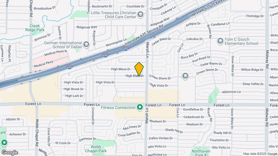 3624 High Bluff Dr Map and Location Details