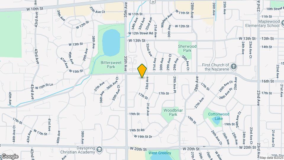 1616 34th Ave Map and Location Details