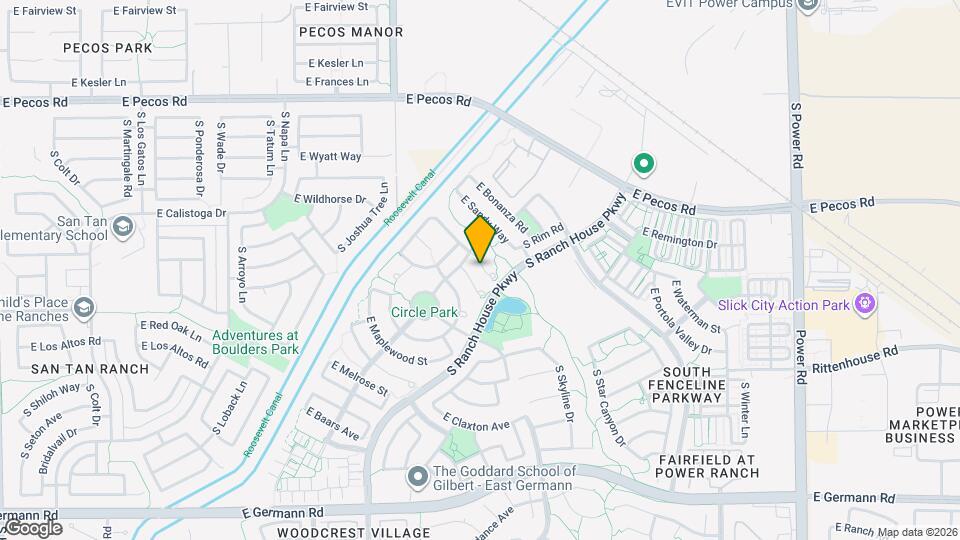 4177 E Woodside Ct Map and Location Details