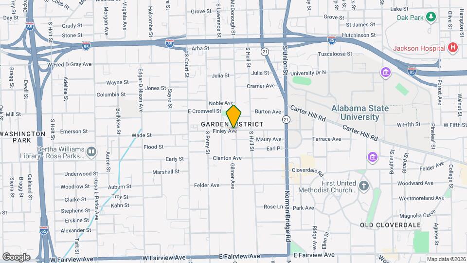 1204 S McDonough St Map and Location Details