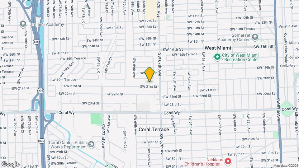 6777 SW 21st St Mapa y Detalles de la Ubicación