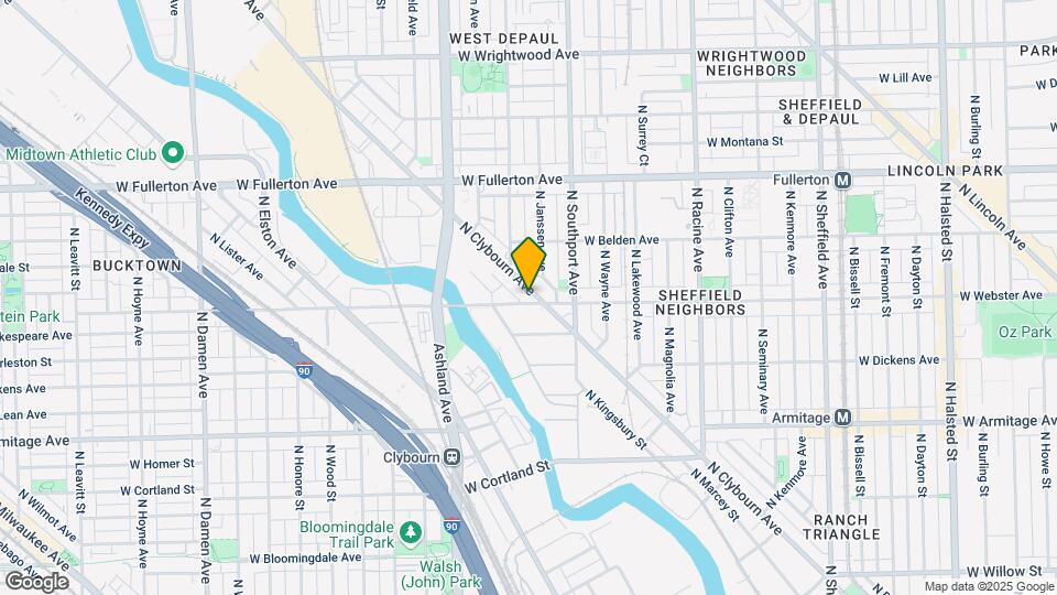 1450 W Webster Ave Map and Location Details