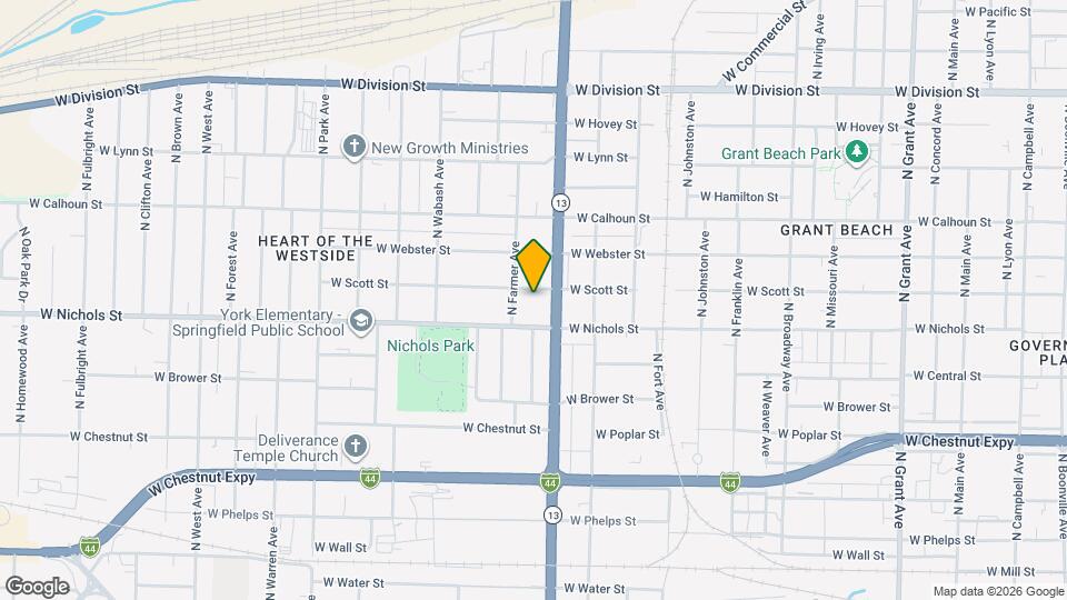 1618 W Scott St Map and Location Details