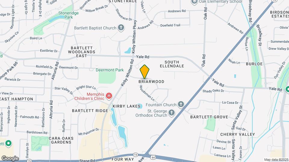 6857 Briarfield Ln Map and Location Details