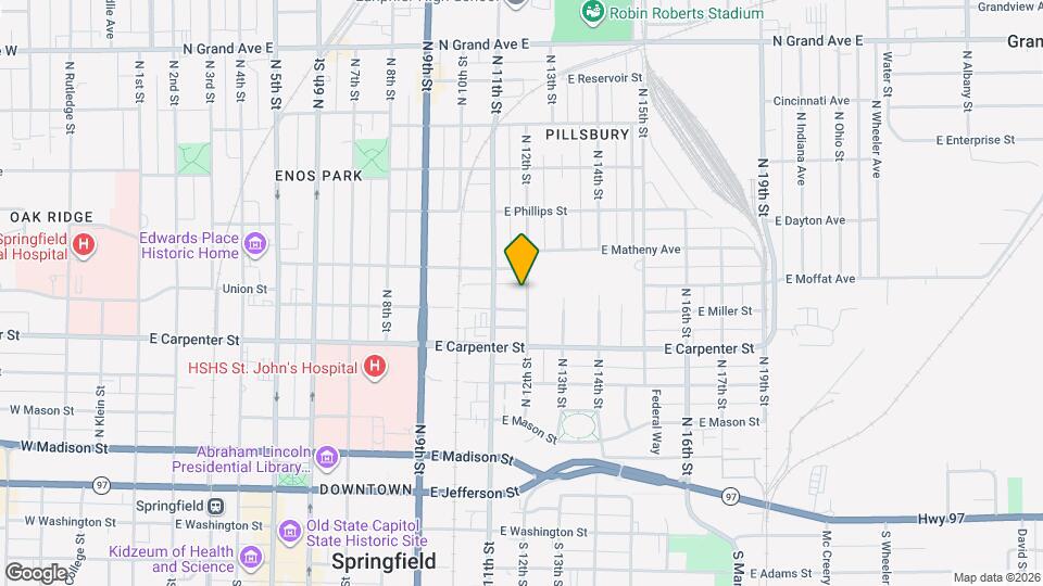 713 N 12th St Map and Location Details