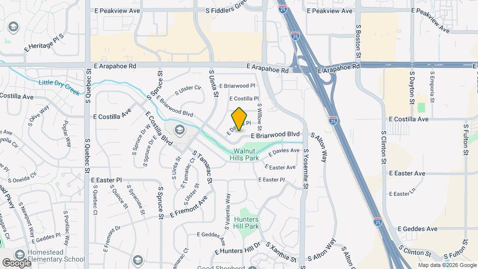 8451 E Briarwood Blvd Mapa y Detalles de la Ubicación