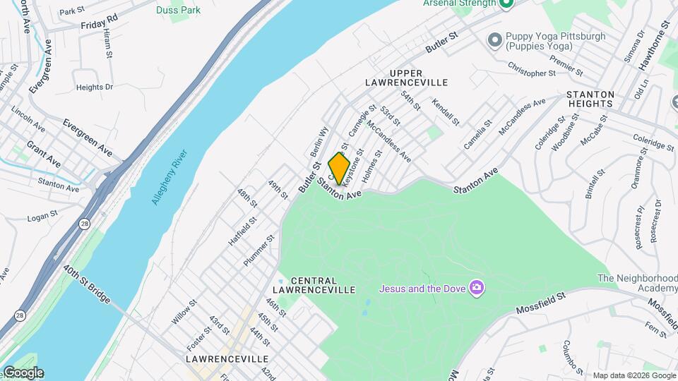 5107 Keystone St Map and Location Details