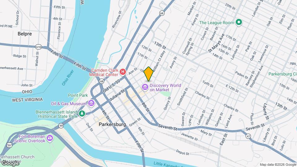 929 Market St, Unit Apt. 1 Map and Location Details