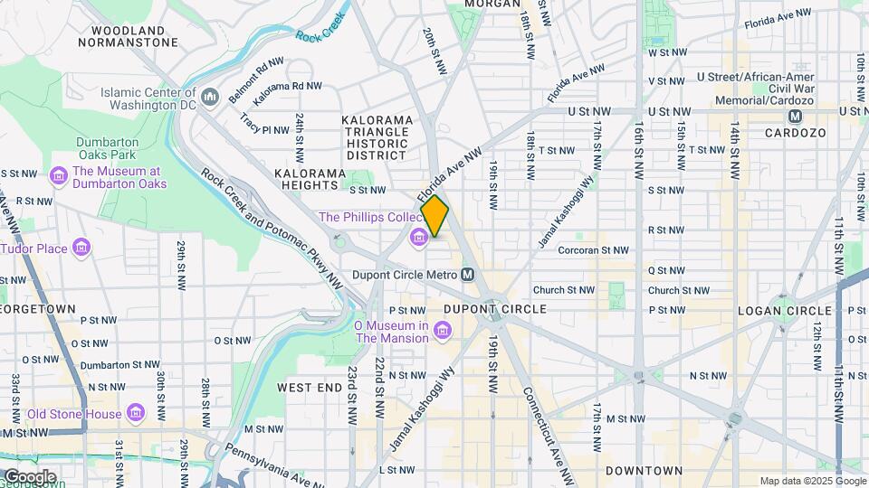2025 Hillyer Pl NW Mapa y Detalles de la Ubicación