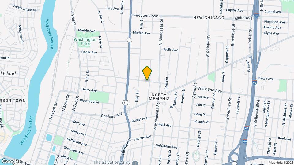 955 Woodlawn St Map and Location Details