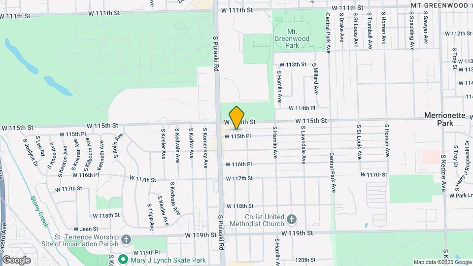 3932 W 115th Pl Map and Location Details