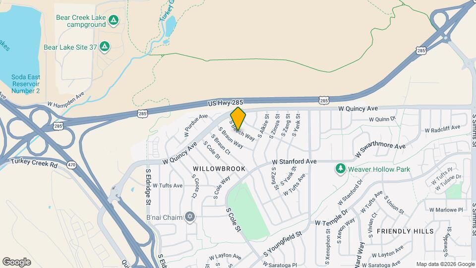 4373 S Beech Way Map and Location Details