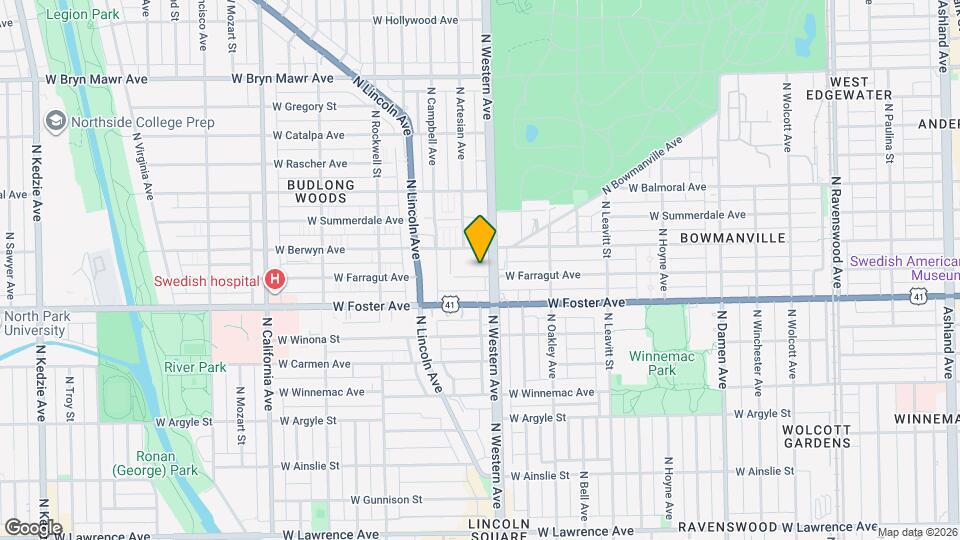 2410 W Farragut Ave Map and Location Details