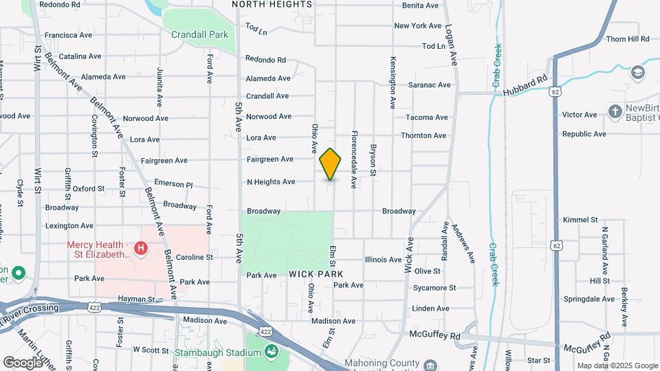 1336 Elm St Map and Location Details