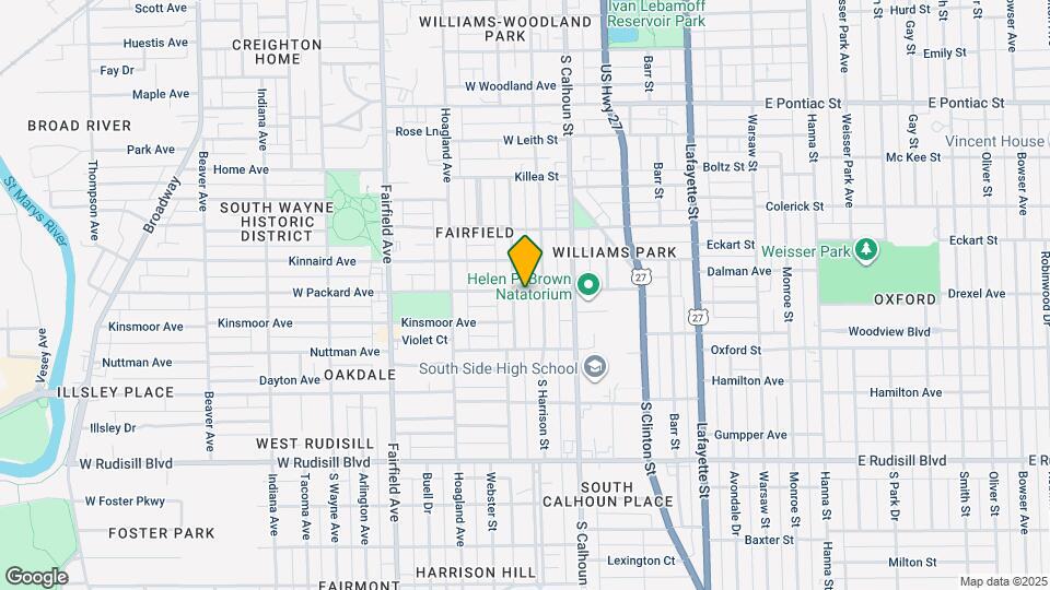 215 W Packard Ave Map and Location Details