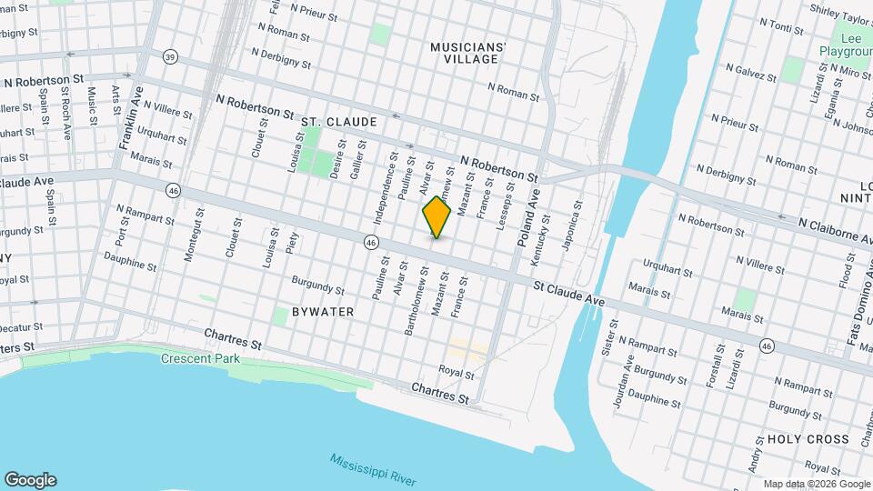 1119 Bartholomew St, Unit 1119 Map and Location Details