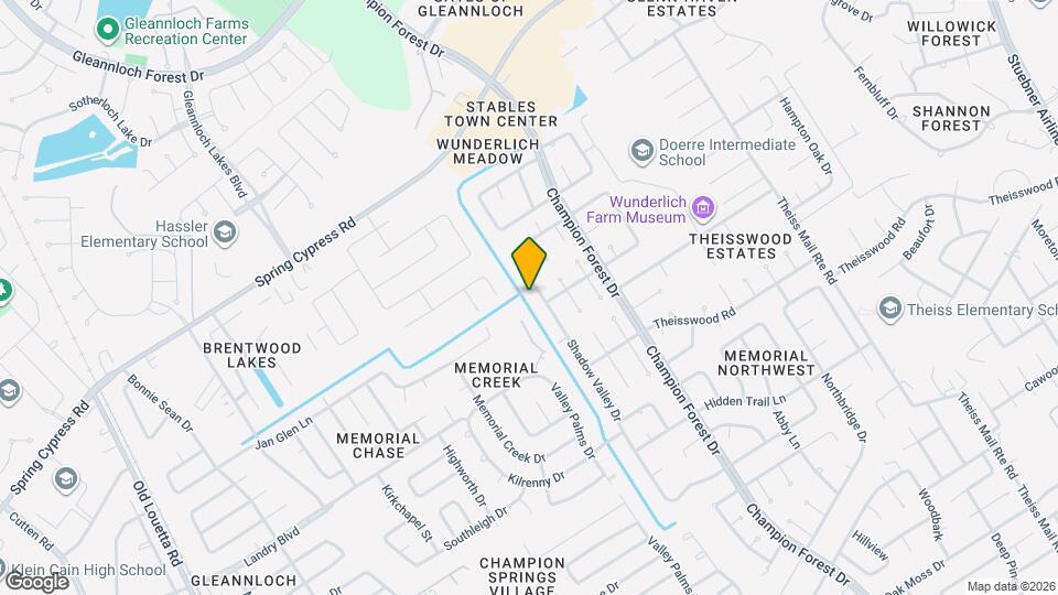 18107 Shadow Valley Dr Map and Location Details