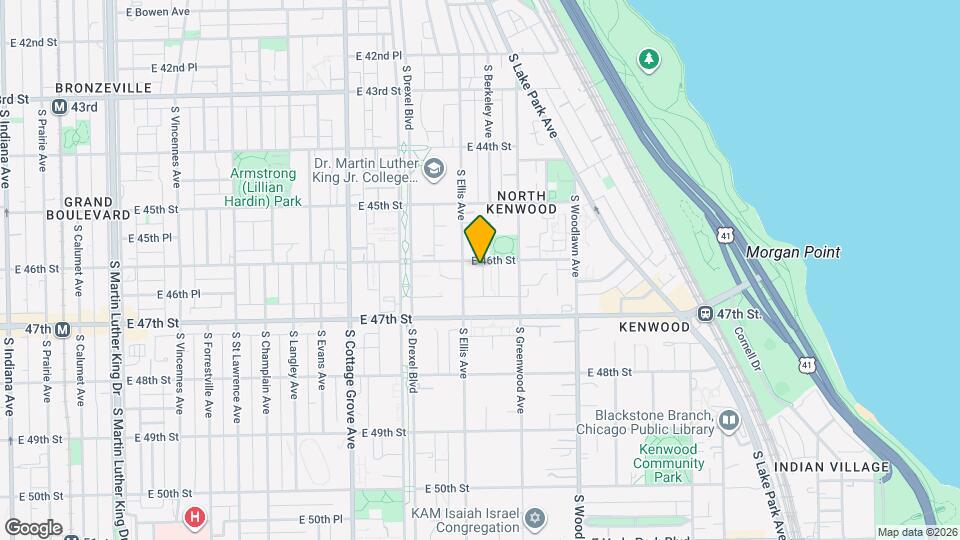 4611 S Ellis Ave, Unit 209 Map and Location Details