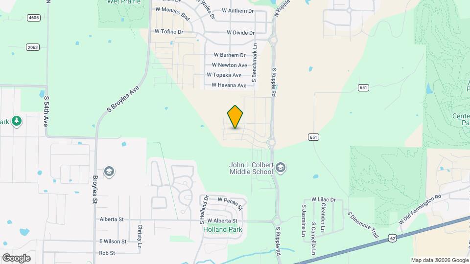 4402 W Bronco Dr Map and Location Details