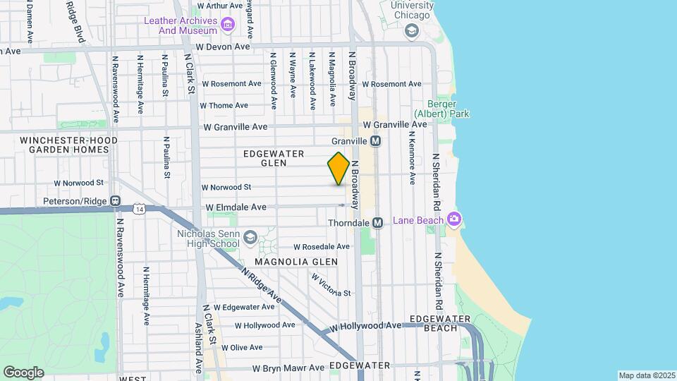 1225 W Norwood St, Unit M05B Map and Location Details