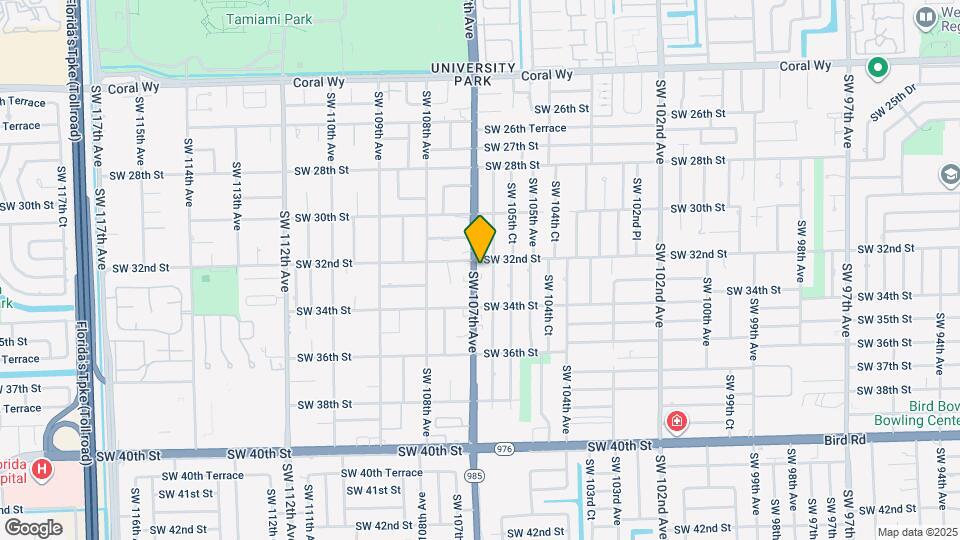 3211 SW 107th Ave Map and Location Details