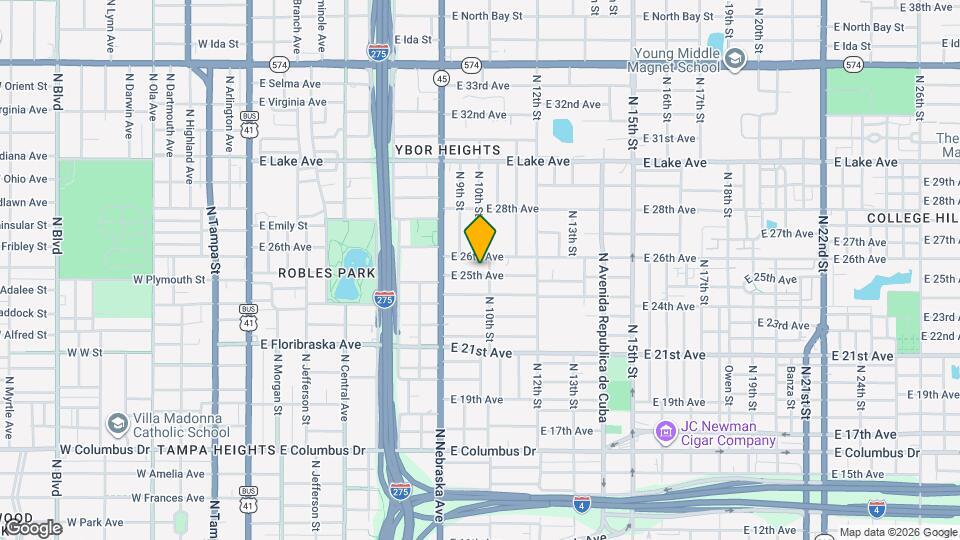 916 E 25th Ave Map and Location Details