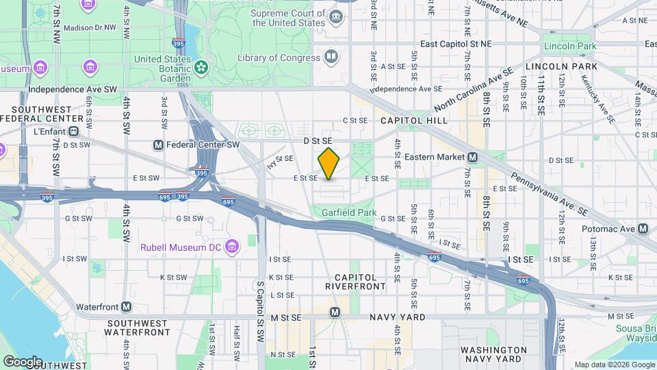 123 E St SE Map and Location Details