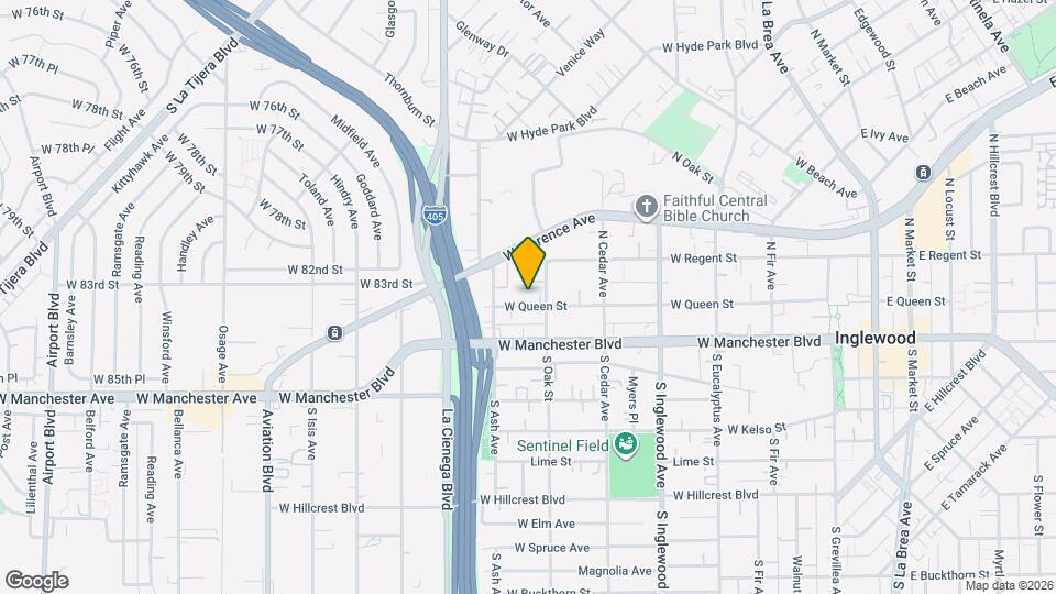 613 W Queen St Map and Location Details