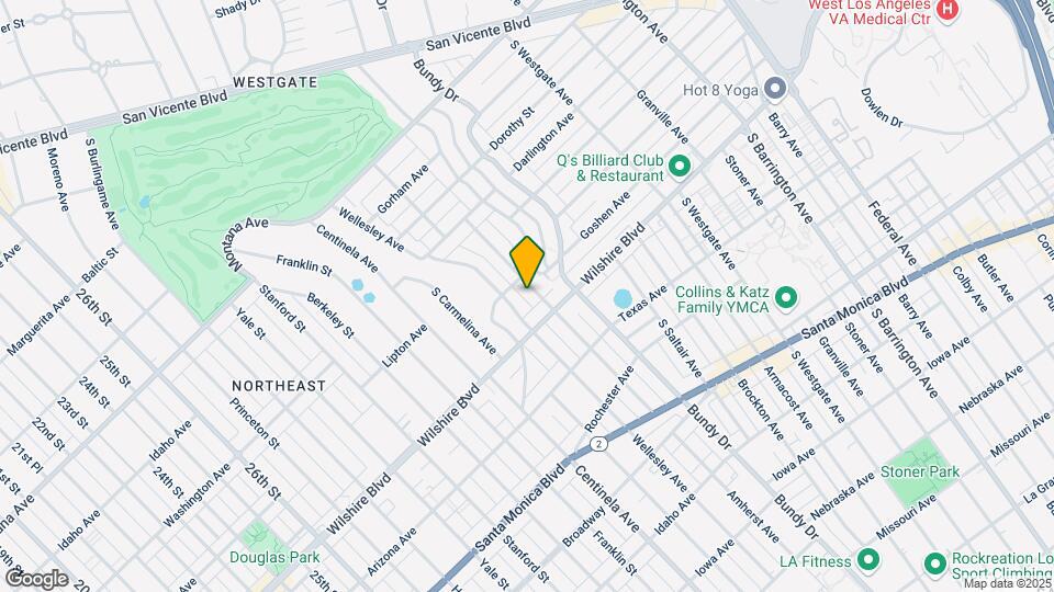 1173 1/2 Amherst Ave Map and Location Details