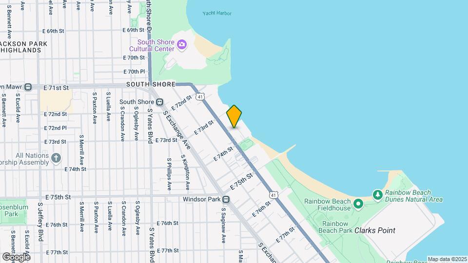 7345 S South Shore Dr Map and Location Details