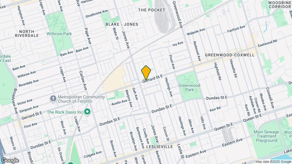 1087 Gerrard St E Map and Location Details