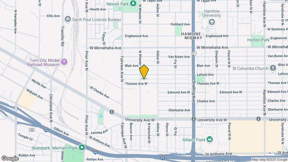 1749 Thomas Ave Map and Location Details