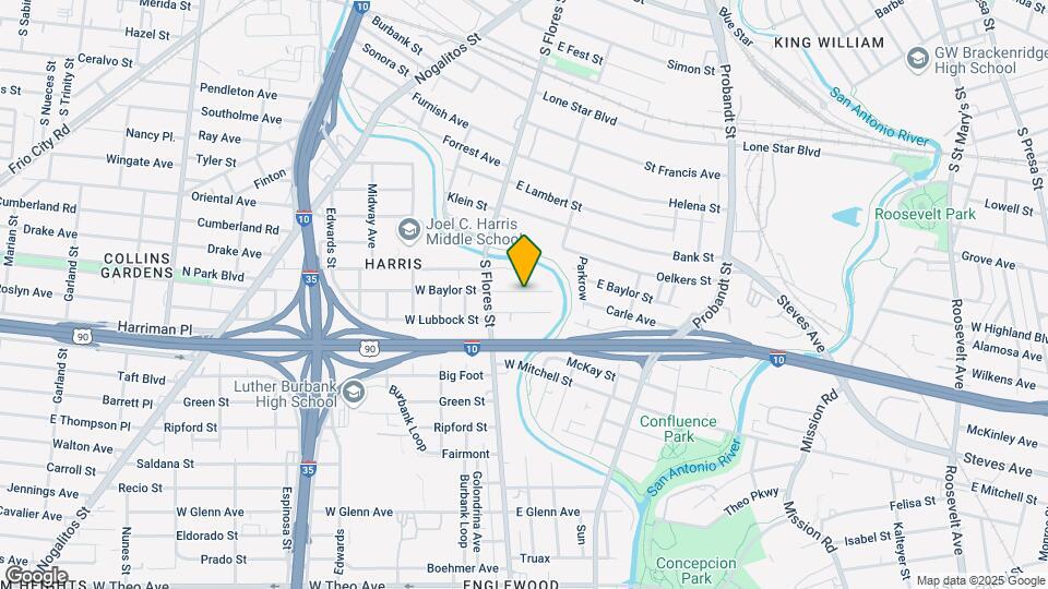 136 E Baylor St Map and Location Details
