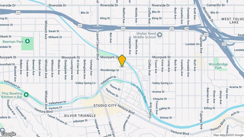 4309 Radford Ave Map and Location Details