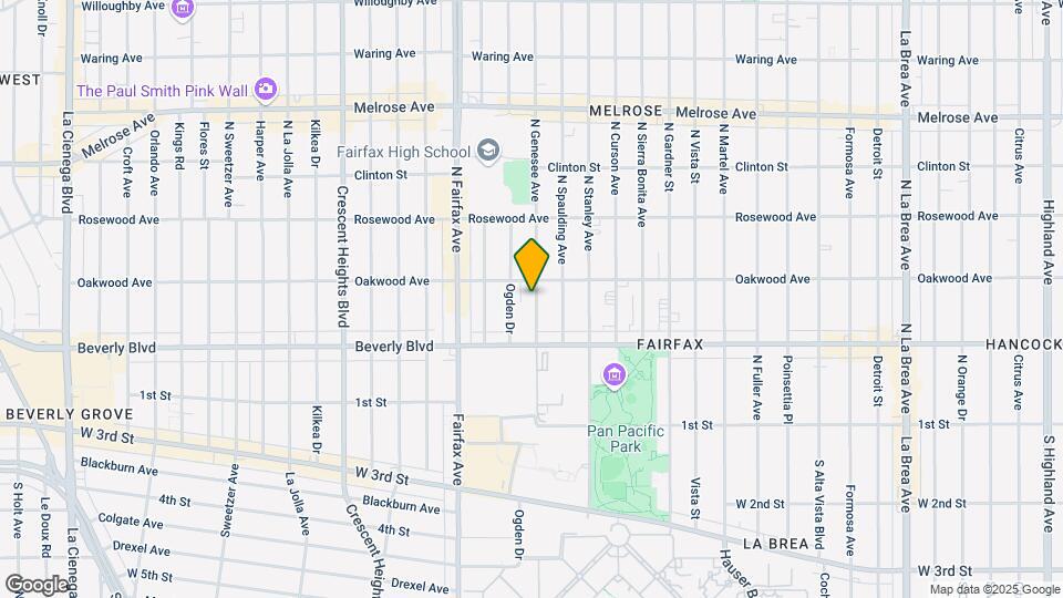 351 N Genesee Ave Map and Location Details