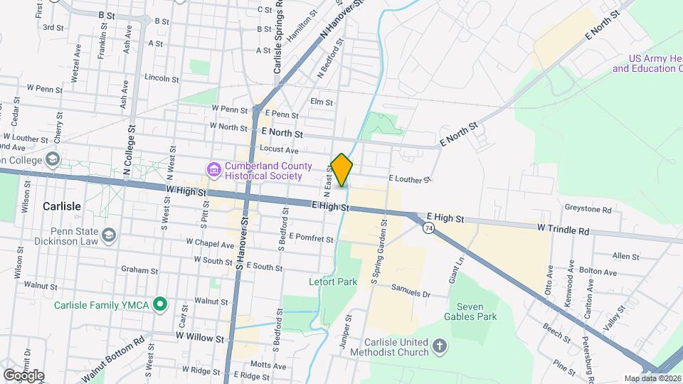 224 E Mulberry Ave Map and Location Details