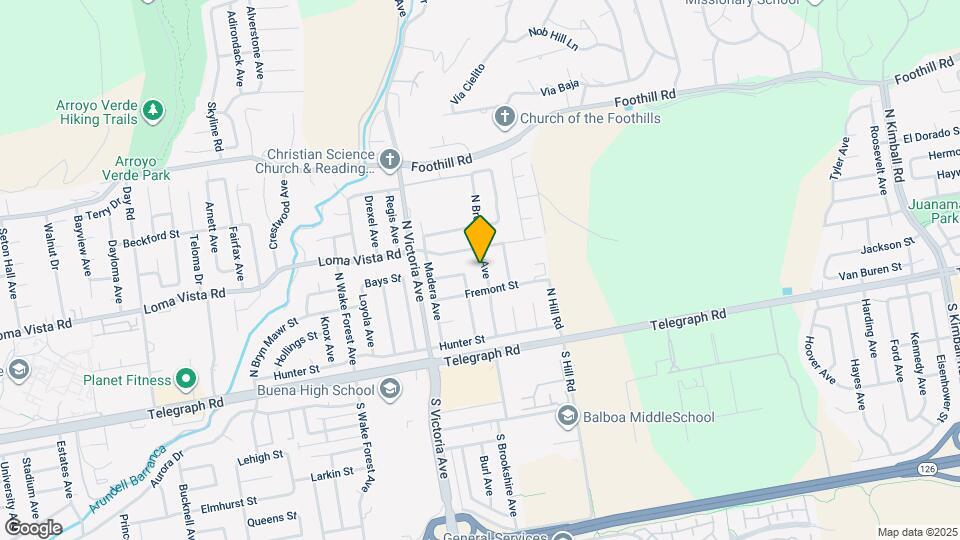 157 N Brookshire Ave Map and Location Details