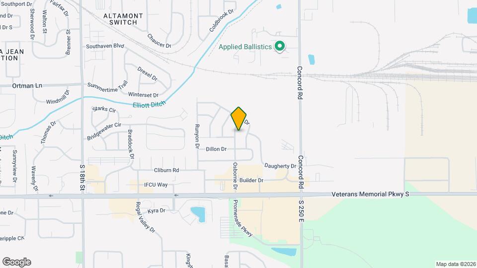 3209 Osborne Dr Map and Location Details