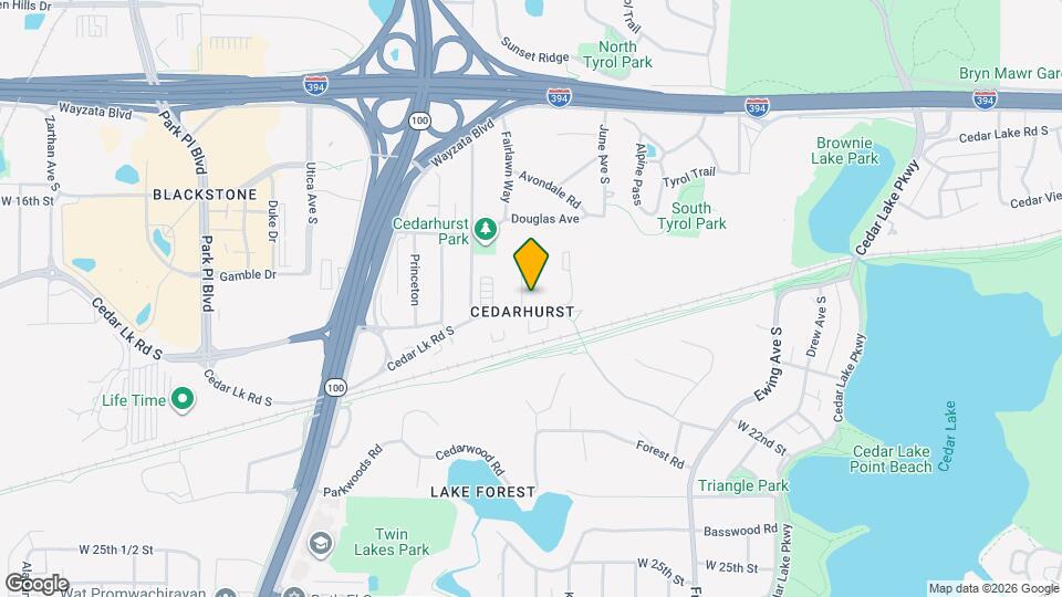4508 Cedar Lake Rd S Map and Location Details