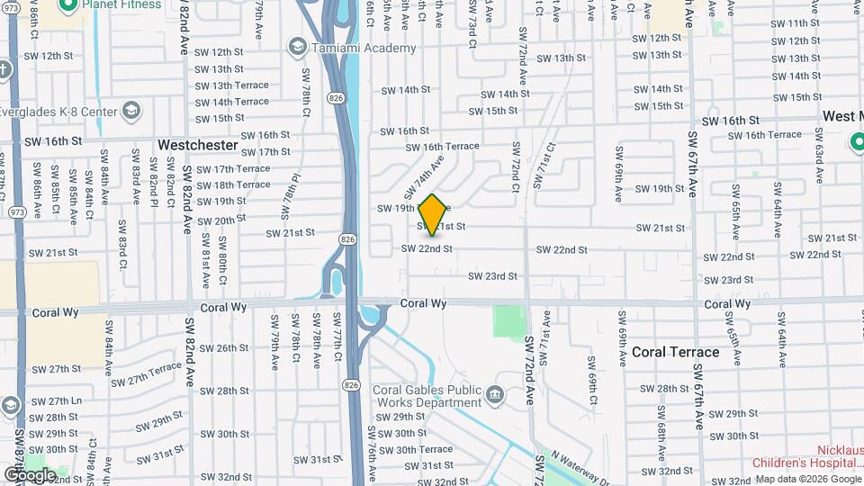 7435 SW 22nd St Map and Location Details