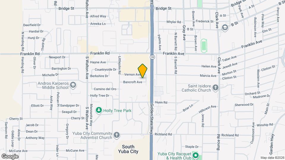 1343-1345 Bancroft Ave Map and Location Details