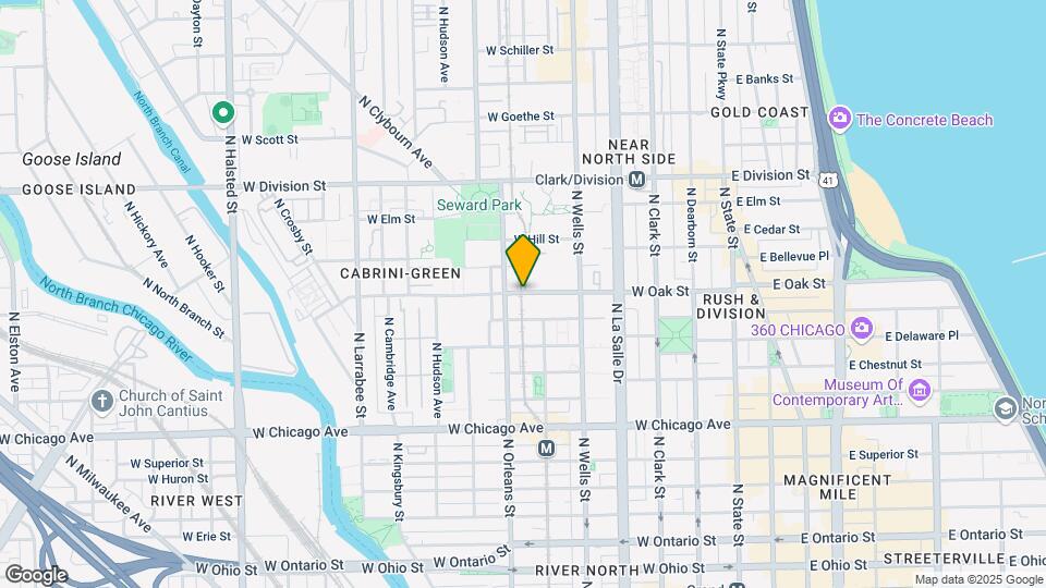 1320.5 W Oak St Map and Location Details