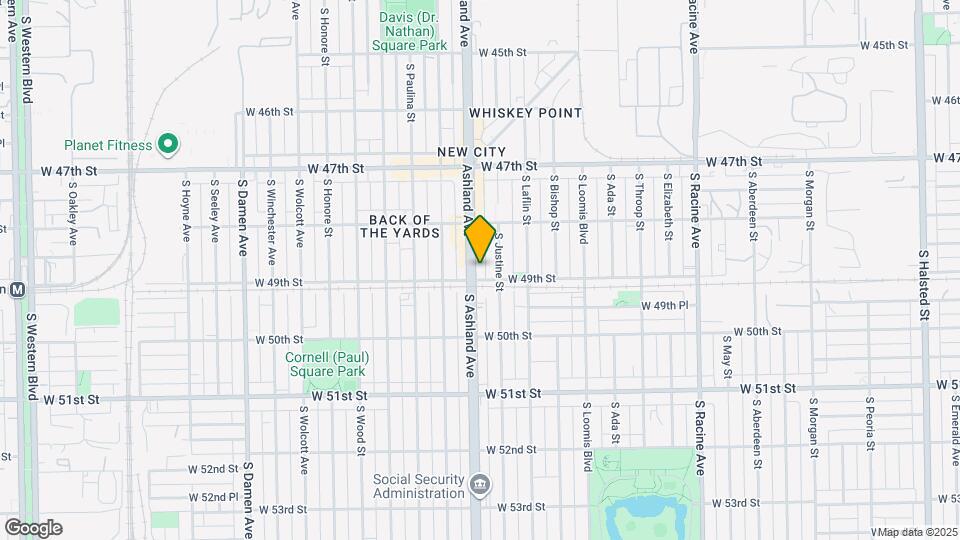 4851 S Ashland Ave Map and Location Details