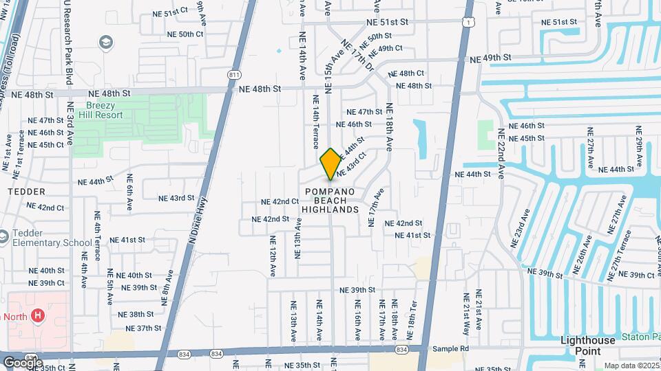 4300 NE 15th Ave Map and Location Details