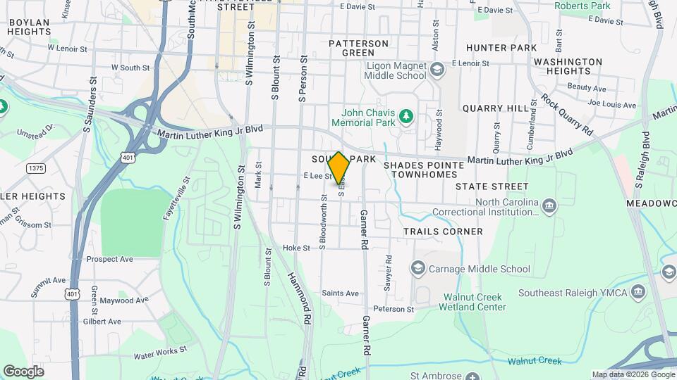 1112-1114 S East St Map and Location Details