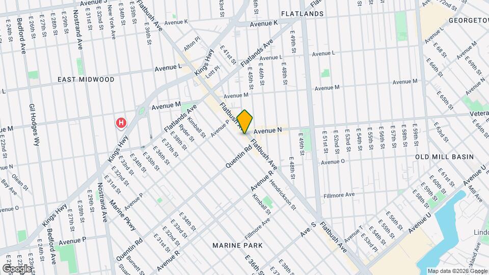 2112 Flatbush Ave Map and Location Details