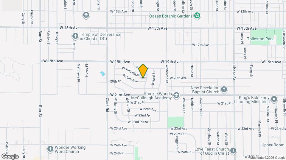 4138 W 20th Ave Mapa y Detalles de la Ubicación