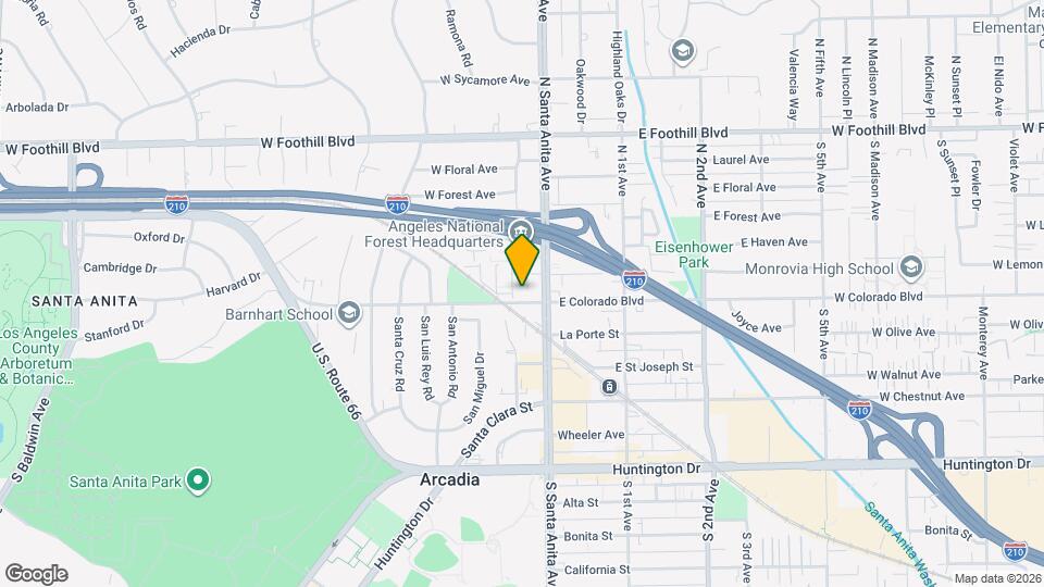 505 N Santa Anita Ave Map and Location Details